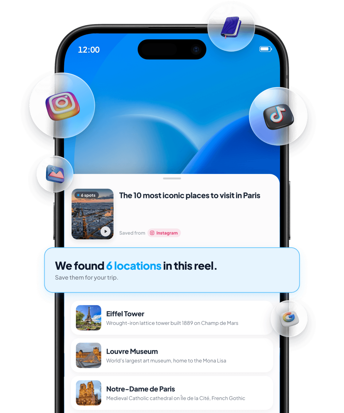 Import spots from anywhere