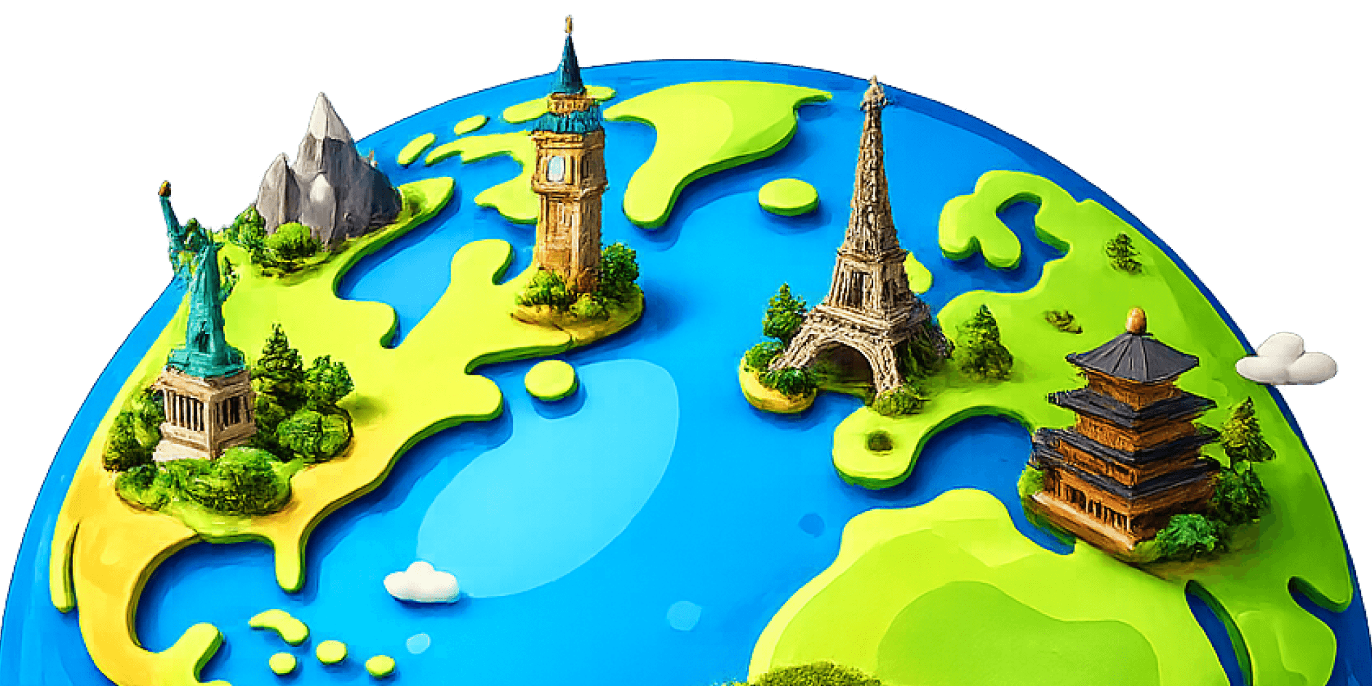 Saved places and nearby suggestions on one live map